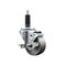 Service Caster 3'' Semi Steel Swivel 1'' Expanding Stem Caster with Brake SCC-EX20S314-SSS-TLB-1 - alternate 1